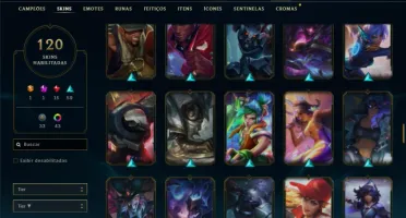 Esmeralda 3 com 130 Champs e 120 Skins ( MAIN ADC )