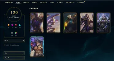 Esmeralda 3 com 130 Champs e 120 Skins ( MAIN ADC )