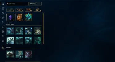 Conta LOL Level 200+    18K~EA    1400RP