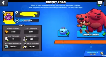 Conta Brawl stars mais de 13k troféus