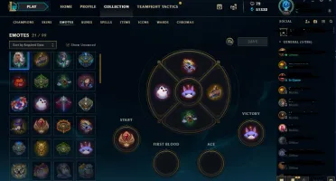 Conta lol Plat 4 Soloq, tds campeões 51k de essência,73 skin