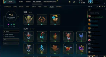 Conta lol Plat 4 Soloq, tds campeões 51k de essência,73 skin