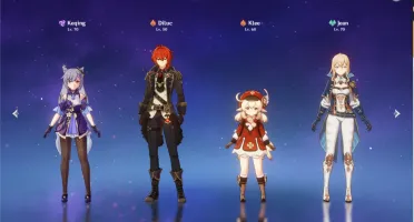 Conta Genshin Impact AR39 [Dilluc + Keqing + Jean + Klee]