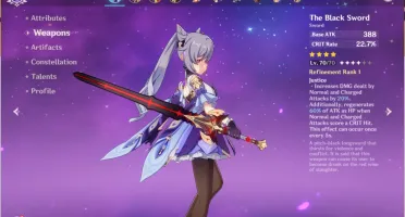 Conta Genshin Impact AR39 [Dilluc + Keqing + Jean + Klee]