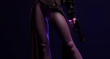 Nun With Gun 3D Stl
