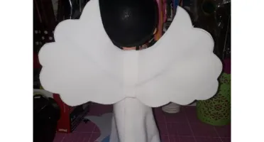 Anjinho 3D em EVA para decoração de batizado