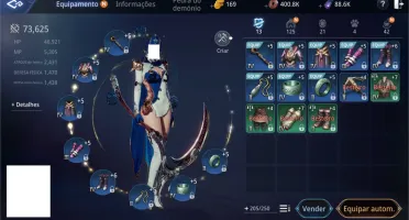 CONTA SA62 MIR4 MAGO LVL 67 73K-PP 2 PET VERMELHOS