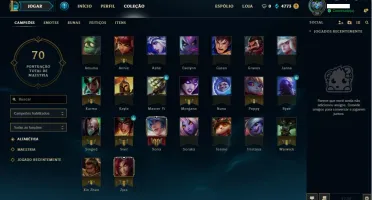 Conta LoL Borda Diamante 2018