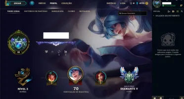Conta LoL Borda Diamante 2018