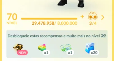 Conta Pokemon Go Level 70