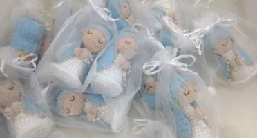 Mini Santinhas da Artesanato Flor de Lis