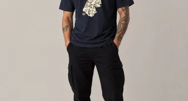 Camiseta Azul Marinho Bull Terrier