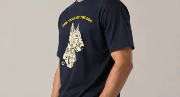 Camiseta Azul Marinho Bull Terrier
