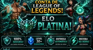 Conta Lol Platina, 13 Skins, 1 Mítica, Honra 5, Lvl 39