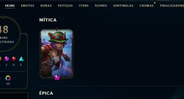 Conta Lol Platina, 13 Skins, 1 Mítica, Honra 5, Lvl 39