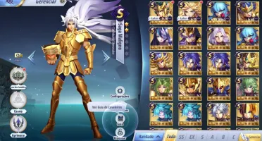 SAINT SEIYA AWAKENING - COM GEMAS AVANÇADAS E LIVROS