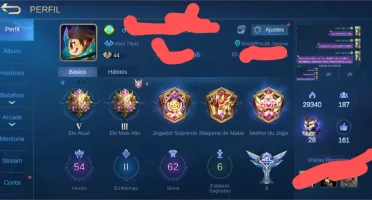 Conta top Skin kof e skin épica do Hayabusa não compravel