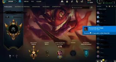 Conta league of legends smurf gold 3