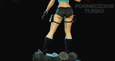 Lara Croft 3D - Arquivo .Stl Para Impressão 3D