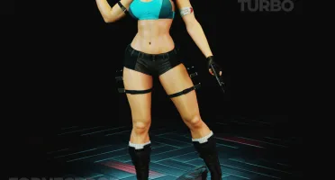 Lara Croft 3D - Arquivo .Stl Para Impressão 3D