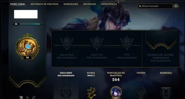 Conta unranked com Janna vitoriosa e Kayle juiza (RARAS)