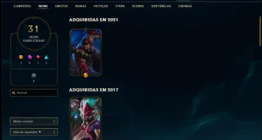 Conta unranked com Janna vitoriosa e Kayle juiza (RARAS)