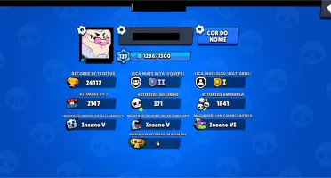 Conta Brawl Star 42 Brawlers 23k troféus + 276 gemas
