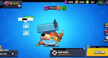 Conta Brawl Star 42 Brawlers 23k troféus + 276 gemas