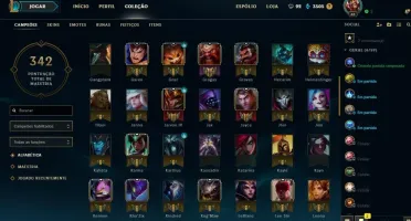 Conta LoL Diamante Solo&Flex+133Campeões +98Skins +144Ícones