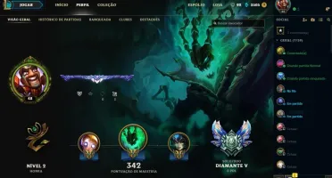 Conta LoL Diamante Solo&Flex+133Campeões +98Skins +144Ícones