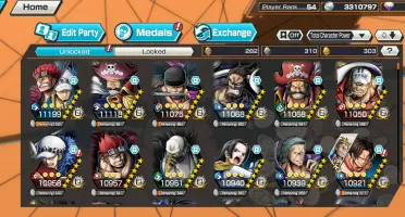 Conta One Piece bounty rush Roger zoro kaido Klawe outros
