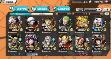 Conta One Piece bounty rush Roger zoro kaido Klawe outros
