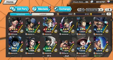 Conta One Piece bounty rush Roger zoro kaido Klawe outros