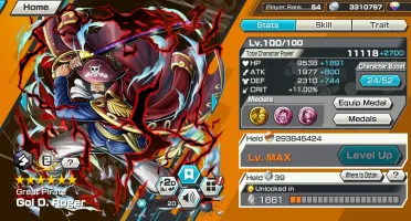 Conta One Piece bounty rush Roger zoro kaido Klawe outros