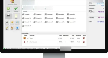 Sistema GrandChef para delivery pdv frente de caixa