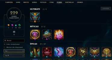 Conta de lol platina 1