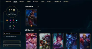Conta de lol platina 1