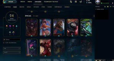 Conta LoL- Level 46 Unranked + 77 Champions