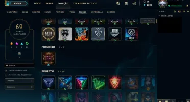 Conta LoL- Level 46 Unranked + 77 Champions
