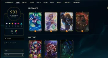 Conta LoL | 283 Skins | 6.8k RP | Lux elementalista c/ borda