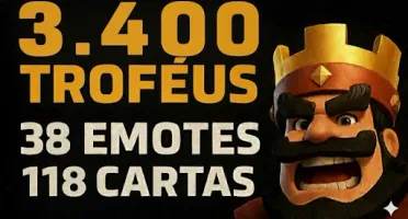 Conta Clash Royale 3.4k Troféus