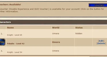 CHARS EM UMERA - PVP (SKILLS ÓTIMOS) - MUITO BARATO