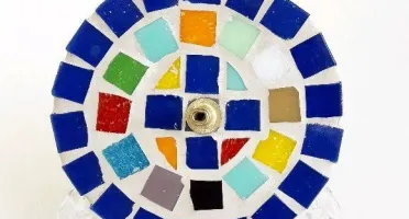Porta Incenso Mosaico Gaudí Azul
