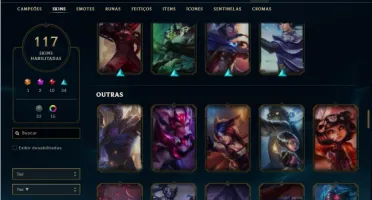 Conta prata 4 com 121 Champs e 117 Skins ( MAIN ADC )