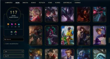 Conta prata 4 com 121 Champs e 117 Skins ( MAIN ADC )