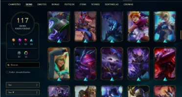 Conta prata 4 com 121 Champs e 117 Skins ( MAIN ADC )