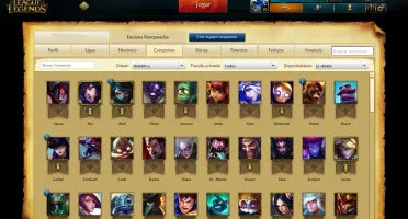 CONTA BRONZE 3 / 100 CHAMPS / 44 SKINS / 9 PAG RUNAS /