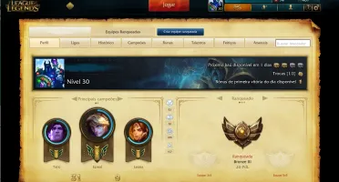 CONTA BRONZE 3 / 100 CHAMPS / 44 SKINS / 9 PAG RUNAS /