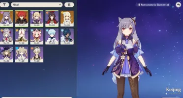 AR 27 Genshin Impact Diluc+Keqing+Tumulo do Lobo+Benção