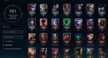 League of Legends conta - Platina e 280 Skins
